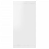 NNEVL Wall Cube Shelves 4 pcs High Gloss White 100x15x30 cm Chipboard