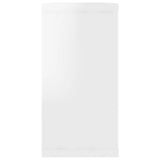 NNEVL Wall Cube Shelves 6 pcs High Gloss White 100x15x30 cm Chipboard