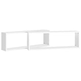 NNEVL Wall Cube Shelves 2 pcs White 80x15x26.5 cm Chipboard