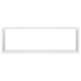 NNEVL Wall Cube Shelves 2 pcs White 80x15x26.5 cm Chipboard