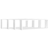 NNEVL Wall Cube Shelves 4 pcs White 80x15x26.5 cm Chipboard