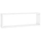 NNEVL Wall Cube Shelves 4 pcs White 80x15x26.5 cm Chipboard