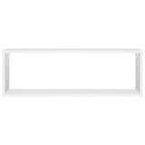 NNEVL Wall Cube Shelves 4 pcs White 80x15x26.5 cm Chipboard