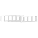 NNEVL Wall Cube Shelves 6 pcs White 80x15x26.5 cm Chipboard