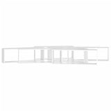 NNEVL Wall Cube Shelves 6 pcs White 80x15x26.5 cm Chipboard
