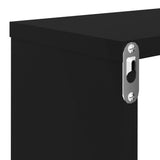 NNEVL Wall Cube Shelves 4 pcs Black 80x15x26.5 cm Chipboard