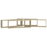 NNEVL Wall Cube Shelves 4 pcs Sonoma Oak 80x15x26.5 cm Chipboard