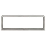 NNEVL Wall Cube Shelves 4 pcs Concrete Grey 80x15x26.5 cm Chipboard