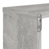 NNEVL Wall Cube Shelves 4 pcs Concrete Grey 80x15x26.5 cm Chipboard