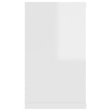 NNEVL Wall Cube Shelves 2 pcs High Gloss White 80x15x26.5 cm Chipboard