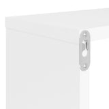 NNEVL Wall Cube Shelves 2 pcs High Gloss White 80x15x26.5 cm Chipboard