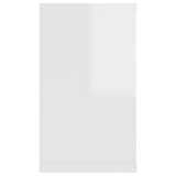 NNEVL Wall Cube Shelves 4 pcs High Gloss White 80x15x26.5 cm Chipboard