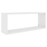 NNEVL Wall Cube Shelves 4 pcs White 60x15x23 cm Chipboard