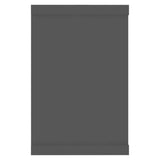 NNEVL Wall Cube Shelves 4 pcs Grey 60x15x23 cm Chipboard