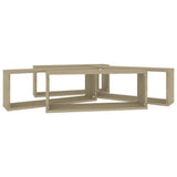 NNEVL Wall Cube Shelves 4 pcs Sonoma Oak 60x15x23 cm Chipboard