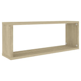 NNEVL Wall Cube Shelves 6 pcs Sonoma Oak 60x15x23 cm Chipboard