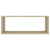 NNEVL Wall Cube Shelves 6 pcs Sonoma Oak 60x15x23 cm Chipboard