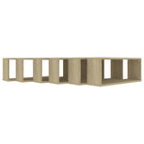NNEVL Wall Cube Shelves 6 pcs Sonoma Oak 60x15x23 cm Chipboard