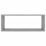 NNEVL Wall Shelves 2 pcs Concrete Grey 60x15x23 cm Chipboard