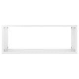 NNEVL Wall Shelves 2 pcs High Gloss White 60x15x23 cm Chipboard