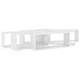 NNEVL Wall Cube Shelves 6 pcs High Gloss White 60x15x23 cm Chipboard