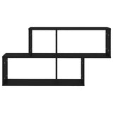 NNEVL Wall Shelf Black 100x18x53 cm Chipboard