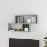 NNEVL Wall Shelf Concrete Grey 100x18x53 cm Chipboard