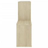 NNEVL Wall Shelf White and Sonoma Oak 100x18x53 cm Chipboard