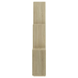 NNEVL Wall Cube Shelf Sonoma Oak 78x15x93 cm Chipboard