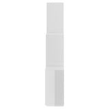 NNEVL Wall Cube Shelf High Gloss White 78x15x93 cm Chipboard