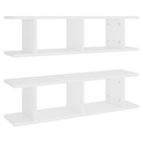 NNEVL Wall Shelves 2 pcs White 78x18x20 cm Chipboard