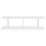 NNEVL Wall Shelves 2 pcs White 78x18x20 cm Chipboard