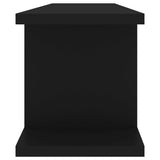 NNEVL Wall Shelves 2 pcs Black 78x18x20 cm Chipboard