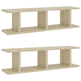 NNEVL Wall Shelves 2 pcs Sonoma Oak 78x18x20 cm Chipboard