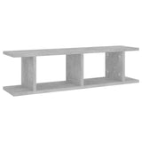 NNEVL Wall Shelves 2 pcs Concrete Grey 78x18x20 cm Chipboard