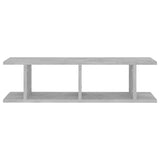 NNEVL Wall Shelves 2 pcs Concrete Grey 78x18x20 cm Chipboard