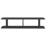 NNEVL Wall Shelves 2 pcs Grey 90x18x20 cm Chipboard