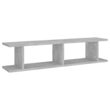 NNEVL Wall Shelves 2 pcs Concrete Grey 90x18x20 cm Chipboard