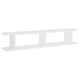 NNEVL Wall Shelves 2 pcs White 105x18x20 cm Chipboard