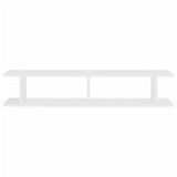 NNEVL Wall Shelves 2 pcs White 105x18x20 cm Chipboard