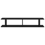 NNEVL Wall Shelves 2 pcs Black 105x18x20 cm Chipboard