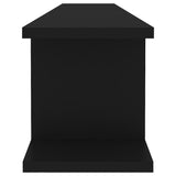 NNEVL Wall Shelves 2 pcs Black 105x18x20 cm Chipboard