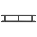 NNEVL Wall Shelves 2 pcs High Gloss Grey 105x18x20cm Chipboard