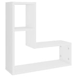 NNEVL Wall Shelves 2 pcs White 50x15x50 cm Chipboard