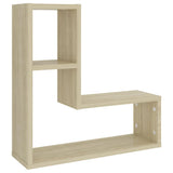 NNEVL Wall Shelves 2 pcs Sonoma Oak 50x15x50 cm Chipboard