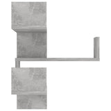 NNEVL Wall Corner Shelf Concrete Grey 40x40x50 cm Chipboard
