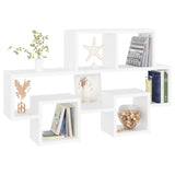 NNEVL Car-shaped Wall Shelf White 82x15x51 cm Chipboard