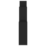 NNEVL Wall Cube Shelf Black 80x15x78.5 cm Chipboard