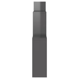 NNEVL Wall Cube Shelf High Gloss Grey 80x15x78.5 cm Chipboard