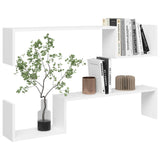 NNEVL Wall Shelves 2 pcs White 100x15x20 cm Chipboard